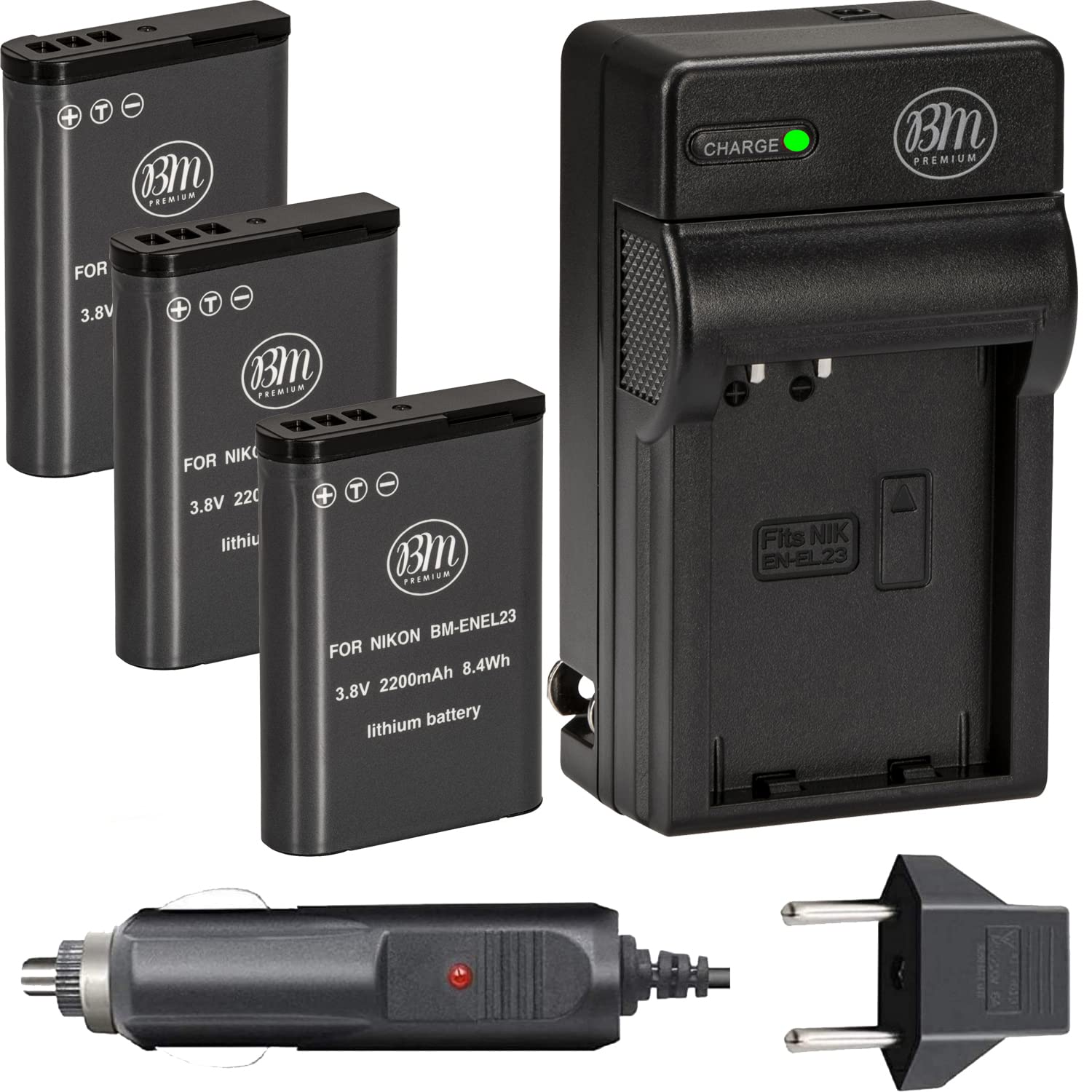 ☆美品☆Nikon Coolpix P90☆バッテリー・充電器付き☆ Battery + charger for Nikon EN-EL5 Coolpix P90 P80 Coolpix